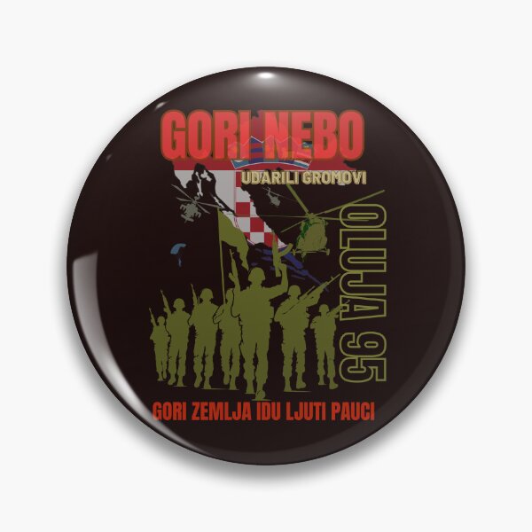 Item preview, GORI NEBO UDARILI GROMOVI (OLUJA95) designed and sold by PATRIOT NEDO SHOP 2.