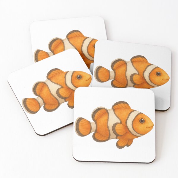 Item preview, Clownfish – Watercolor Ocean Animal Sticker designed and sold by Skippy-Froggy.