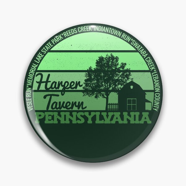 Artikelvorschau, Harper Tavern Pennsylvania Sonnenuntergang Retro Vintage Lokales Stolz-Logo entworfen und verkauft von CRHPOD20.