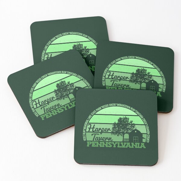 Item preview, Logotipo retro vintage del orgullo local de Harper Tavern, Pensilvania, con puesta de sol designed and sold by CRHPOD20.