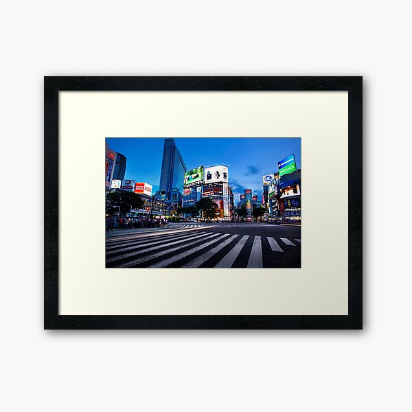 Shibuya Crossing Framed Art Print