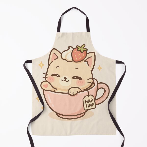 Item preview, Strawberry Kitty in a cup designed and sold by Belomy's Shop.
