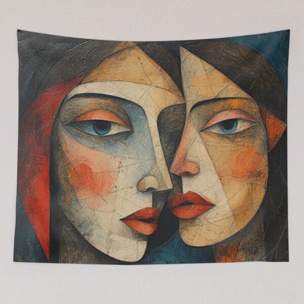 Item preview, Abstract Lovers Art designed and sold by TheDarkWardrobe.