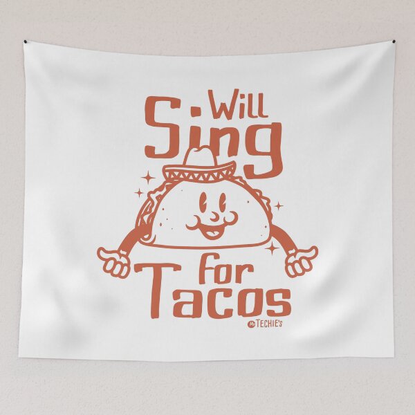 Item preview, Will Sing for Tacos – Funny Musician and Foodie Humor Design designed and sold by MrTechies.