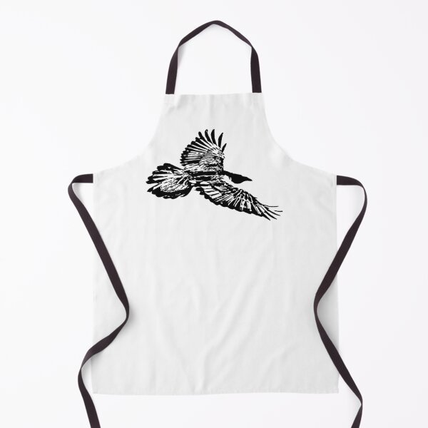Item preview, Black Raven Bird Soaring in Flight Art designed and sold by countrymouse.