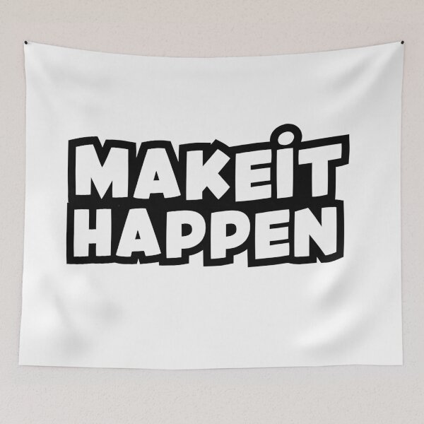 Item preview, Make It Happen – Bold Motivational Lettering designed and sold by MUJU-pixel.