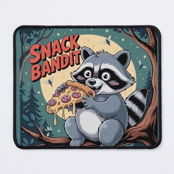 Item preview, Snack Bandit, Funny Raccoon Eating Pizza, Snack Thief, Raccoon Lover designed and sold by Dabbing Turtle Designs.