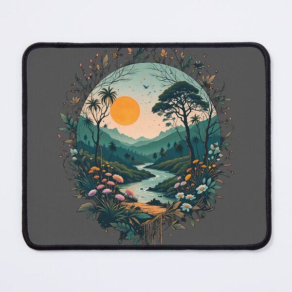 Item preview, Sunset Serenity in a Floral Valley மலர்மலையில் சூரிய அஸ்தமன அமைதிக்காட்சி designed and sold by Ghilli5056.