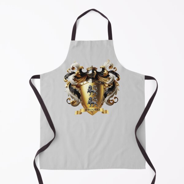 Item preview, O'Rourke Family Crest – Regal Irish Coat of Arms in Gold and Black designed and sold by Highlandkings.