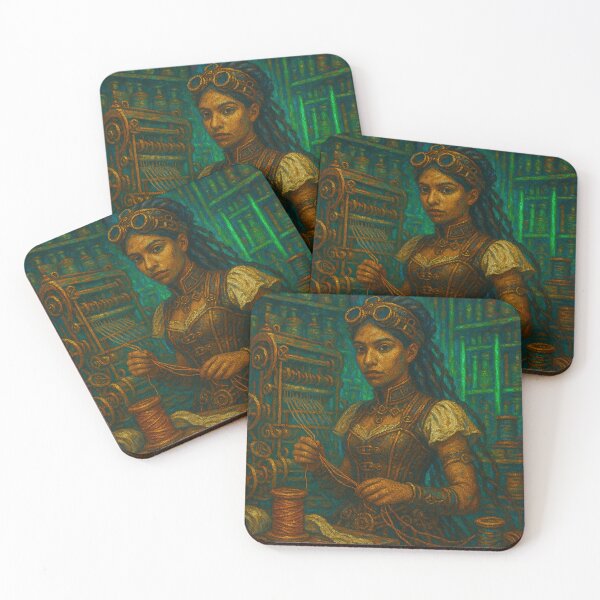 Item preview, "Tait at the Retrofuturistic Textile Workshop" designed and sold by VidyoeDesigns67.