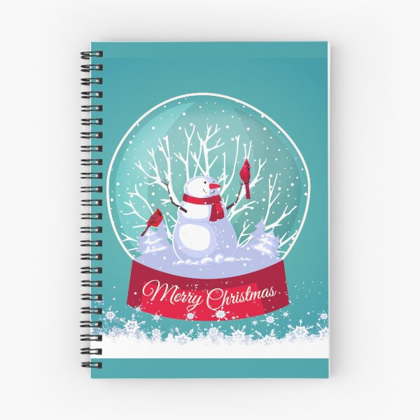 Item preview, Christmas Snowglobe Snowman Cardinal Red birds Holiday designed and sold by countrymouse.