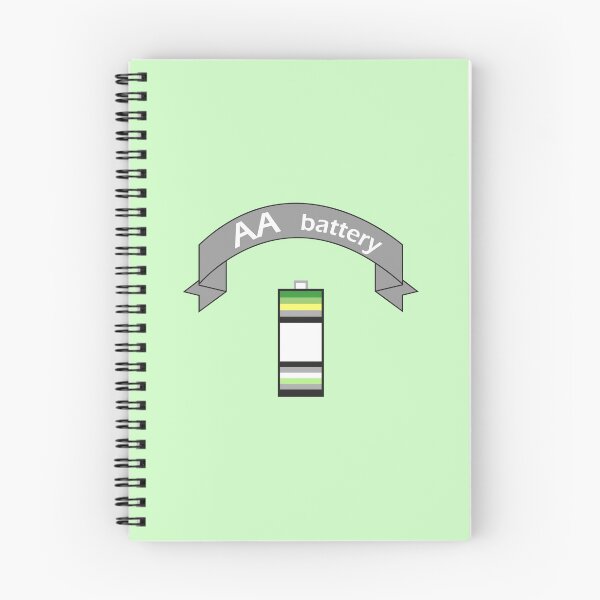 Item preview, Double A Battery (Aromantic & Agender) designed and sold by tonguetiedart.