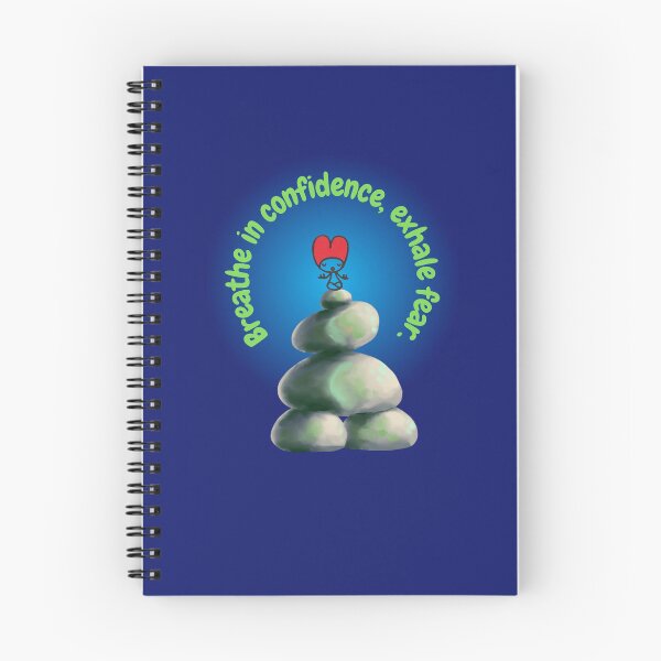 Item preview, Rocks stacking (Breathe in confidence, exhale fear.) designed and sold by Words Grow Wings.