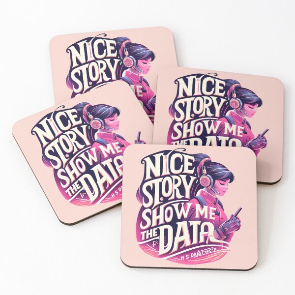 Item preview, Nice Story Now Show Me the Data, typography designed and sold by maxmaj.