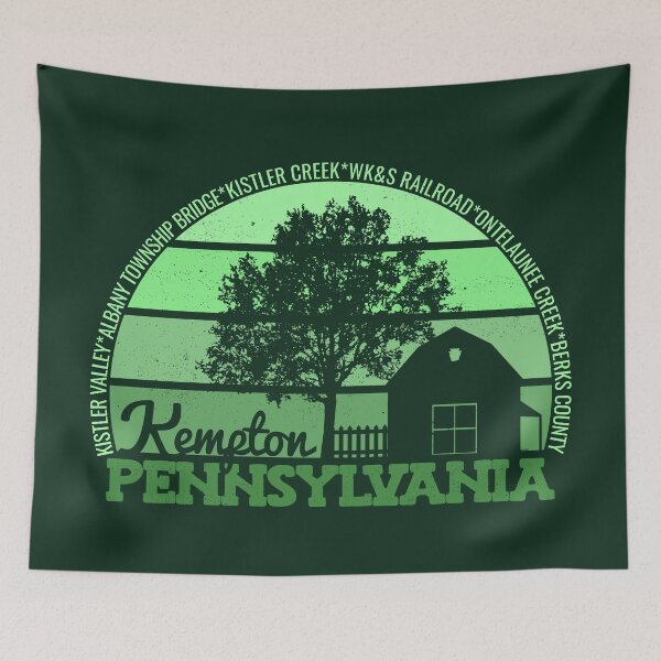 Item preview, Kempton Pennsylvania Sunset Retro Vintage Local Pride Logo designed and sold by CRHPOD20.