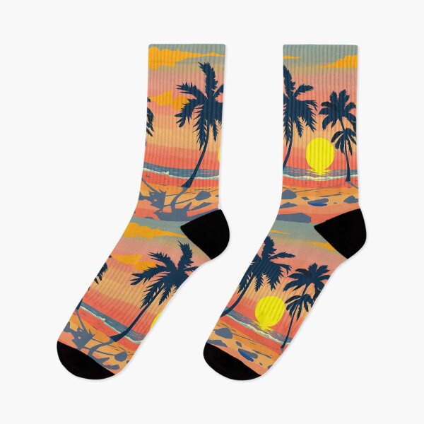 Item preview, A Beach Shore Illuminated By Lemon Neon Sunlight designed and sold by Felia001.