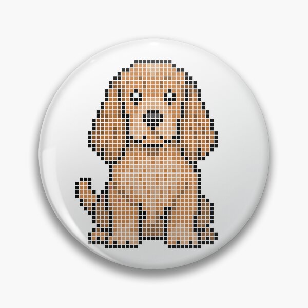 Item preview, Pixeled Cocker Spaniel (red) designed and sold by Brain Fart Buffet.