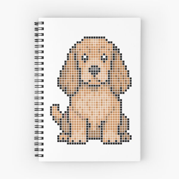 Item preview, Pixeled Cocker Spaniel (red) designed and sold by Brain Fart Buffet.