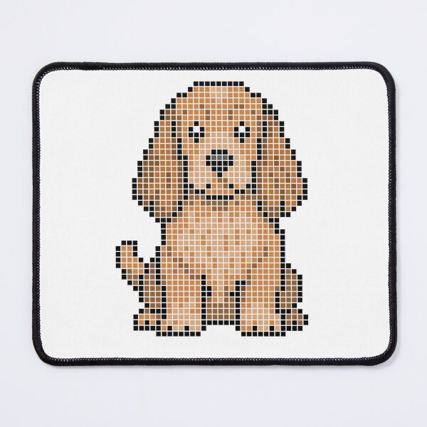 Item preview, Pixeled Cocker Spaniel (red) designed and sold by Brain Fart Buffet.