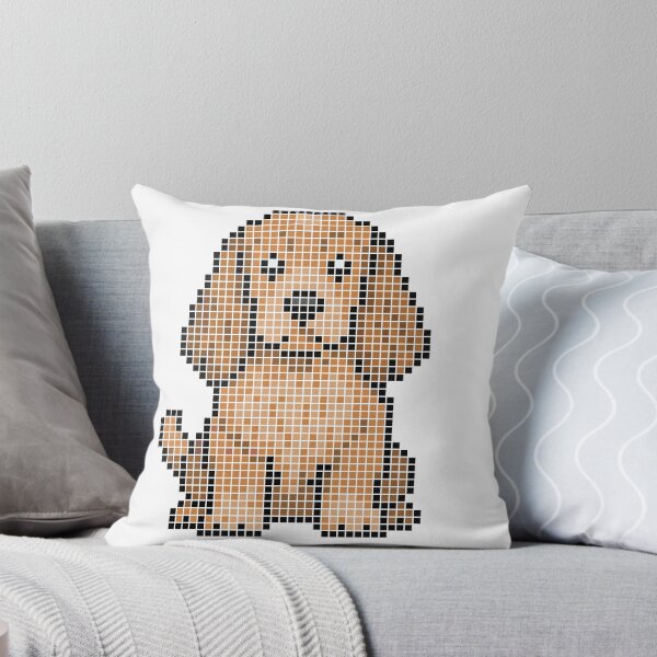 Item preview, Pixeled Cocker Spaniel (red) designed and sold by Brain Fart Buffet.