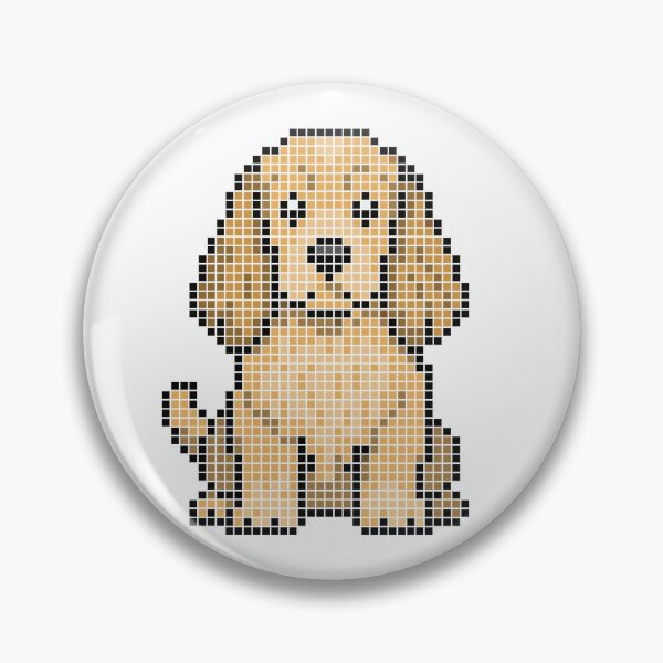 Item preview, Pixeled Cocker Spaniel (lemon) designed and sold by Brain Fart Buffet.