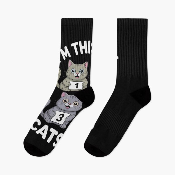 Item preview, I'm This Many Cats Old 4 Yr Boy Girl Cat Lover Birthday Idea designed and sold by MAKOPOKOShop.