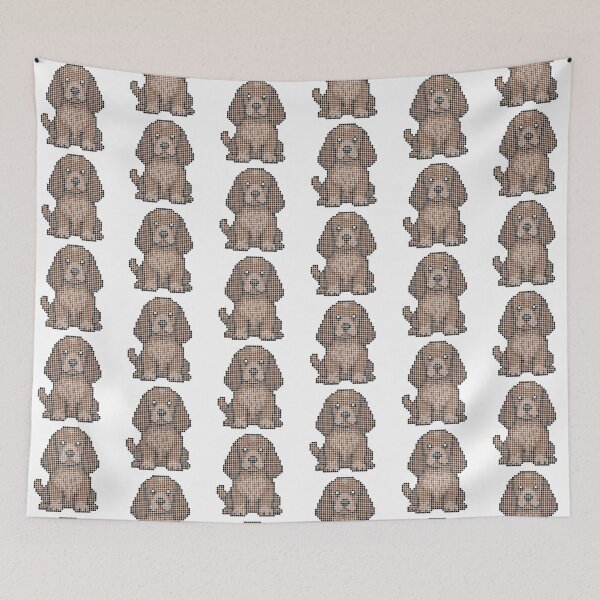 Item preview, Pixeled Cocker Spaniel (liver) designed and sold by Brain Fart Buffet.