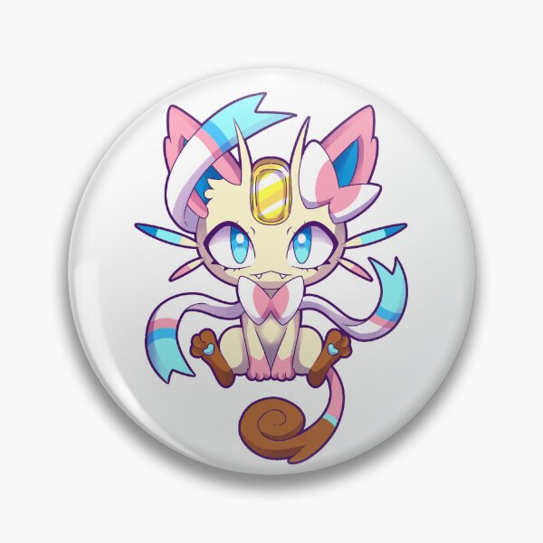 Item preview, Sylveon X Meowth Fushion designed and sold by SumoDoesArt.