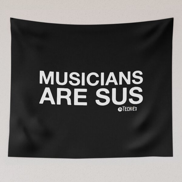 Item preview, Musicians Are SUS – Funny Worship Team and Tech Crew Banter Design designed and sold by MrTechies.