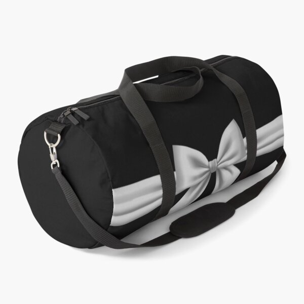 Item preview, Silver Satin Bow on Black Background – Elegant Ribbon Graphic designed and sold by larissa-myrie.