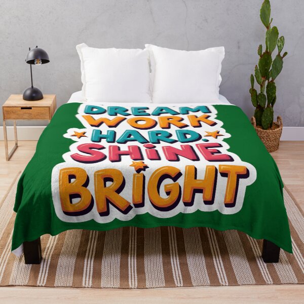 Item preview, Dream, Work Hard, Shine Bright Motivational Design designed and sold by nhk999.