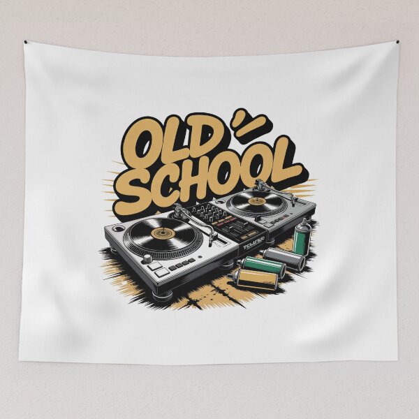Item preview, Old School DJ Turntables, Mixer and Graffiti Spray Cans designed and sold by artofdjshop.