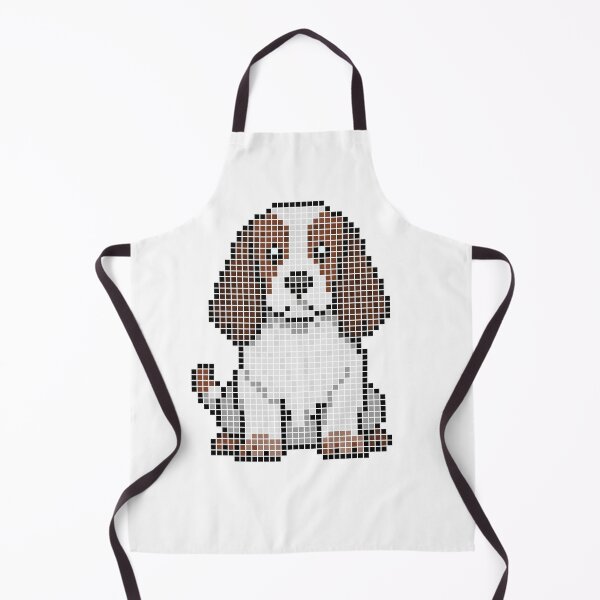 Item preview, Pixeled Cocker Spaniel (liver and white) designed and sold by Brain Fart Buffet.