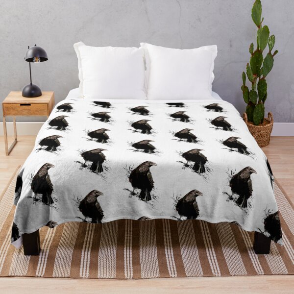 Item preview, Acuarela Raven Black Bird Art designed and sold by countrymouse.