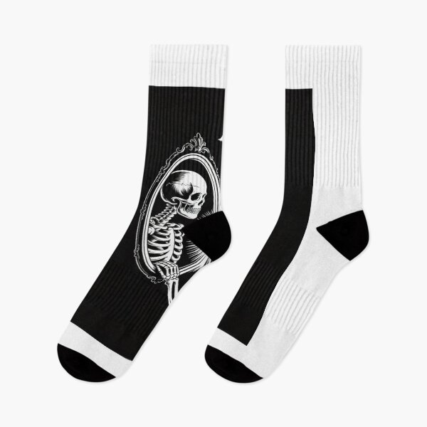 Item preview, Skeleton Reflection – Gothic Mirror Death Art designed and sold by MOTAS FASHION .