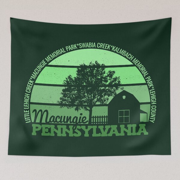 Item preview, Macungie Pennsylvania Sunset Retro Vintage Local Pride Logo designed and sold by CRHPOD20.