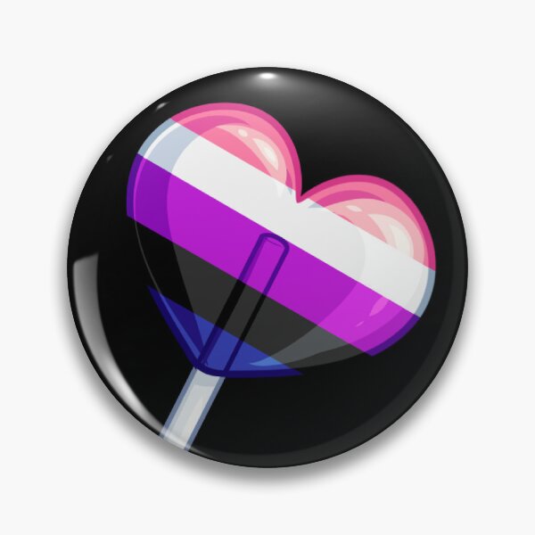 Item preview, Genderfluid Heart Lollipop designed and sold by Artimanx.