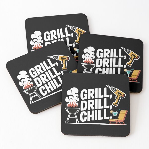 Item preview, Grill Drill Chill designed and sold by VectorArtGuy.