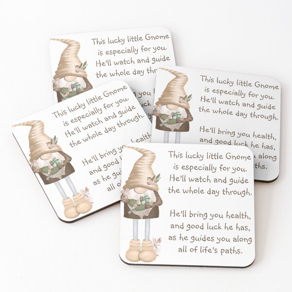 Item preview, Lucky Little Gnome Good Health Luck Fun designed and sold by countrymouse.