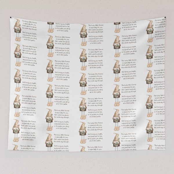 Item preview, Lucky Little Gnome Good Health Luck Fun designed and sold by countrymouse.