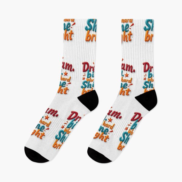Item preview, Dream Big, Work Hard, Shine Bright Motivational Design designed and sold by nhk999.