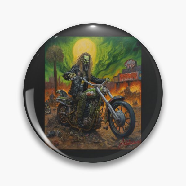 Item preview, "Infernal Ride: Rob Zombie in Post-Apocalyptic Delirium" designed and sold by Artisticanvas.