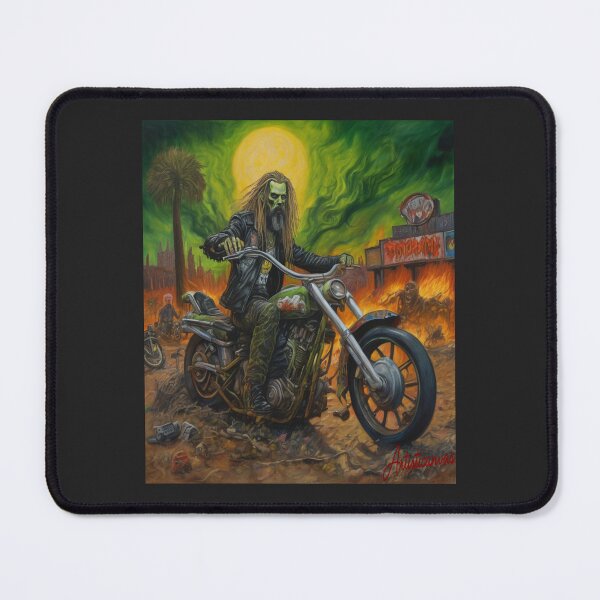 Item preview, "Infernal Ride: Rob Zombie in Post-Apocalyptic Delirium" designed and sold by Artisticanvas.