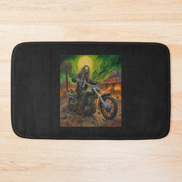 Item preview, "Infernal Ride: Rob Zombie in Post-Apocalyptic Delirium" designed and sold by Artisticanvas.