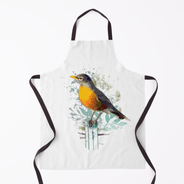 Aperçu de l'œuvre Aquarelle Merle d'Amérique Jardin Oiseau Nature Art créée et vendue par countrymouse.
