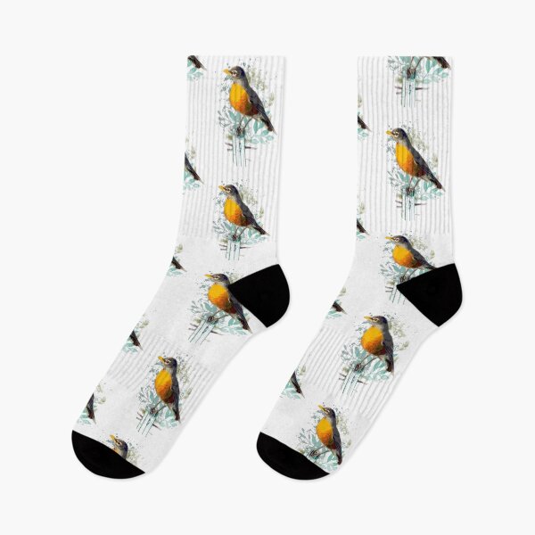 Artikelvorschau, Aquarell American Robin Garden Bird Nature Art entworfen und verkauft von countrymouse.
