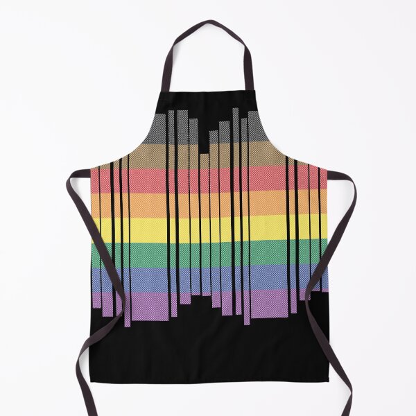 Item preview, Pixels Philidelphia Rainbow Pride Flag Slices Abstract Art designed and sold by TackyTime.