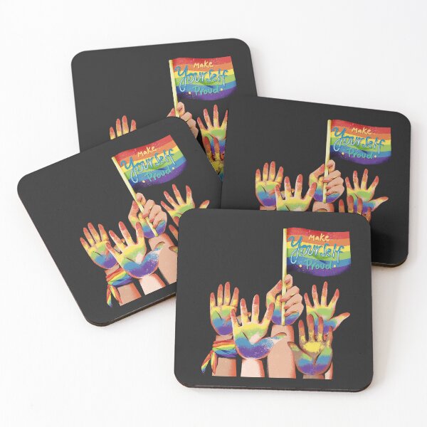 Item preview, LGBTQ+ Hand and Flag Design designed and sold by ADHDBeeBoutique.
