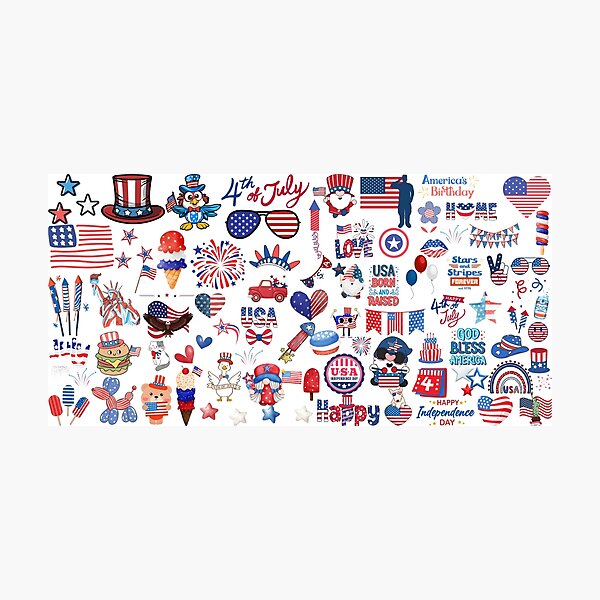 Aperçu de l'œuvre Collecte patriotique du 4 juillet créée et vendue par Elifeupgrade.