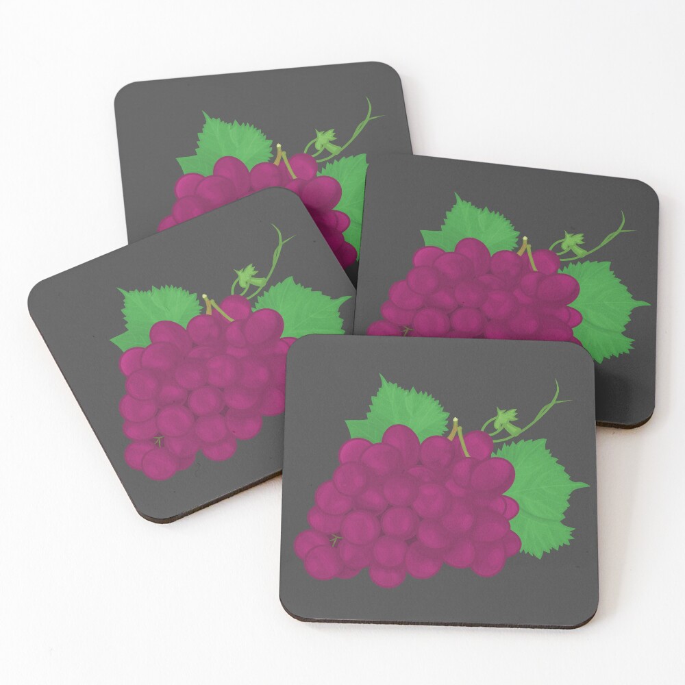 Vista previa del artículo con la obra «Posavasos (lote de 4)», diseñado y vendido por FrogStickerShop.